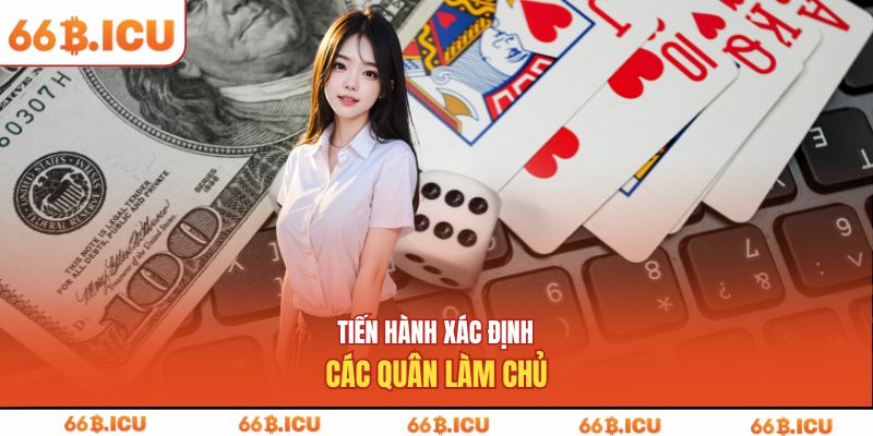 Tiến hành xác định các quân làm chủ